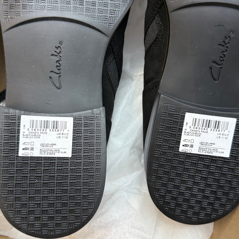 Clarks Women's Camzin Pace Ruched Zip Ankle Booties- Black-Size 11M - Picture 9 of 10